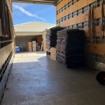 Delivering transported carpet